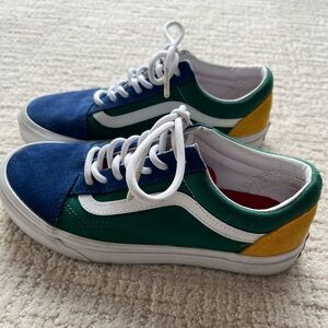 Vans Off The Wall sneakers in Blue, Green, Yellow, White